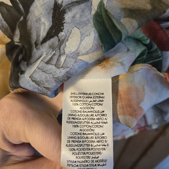 NWT | Alice + Olivia Floral Mini Dress | Size 6 | Multicolored | Lace Detail - Picture 8 of 8